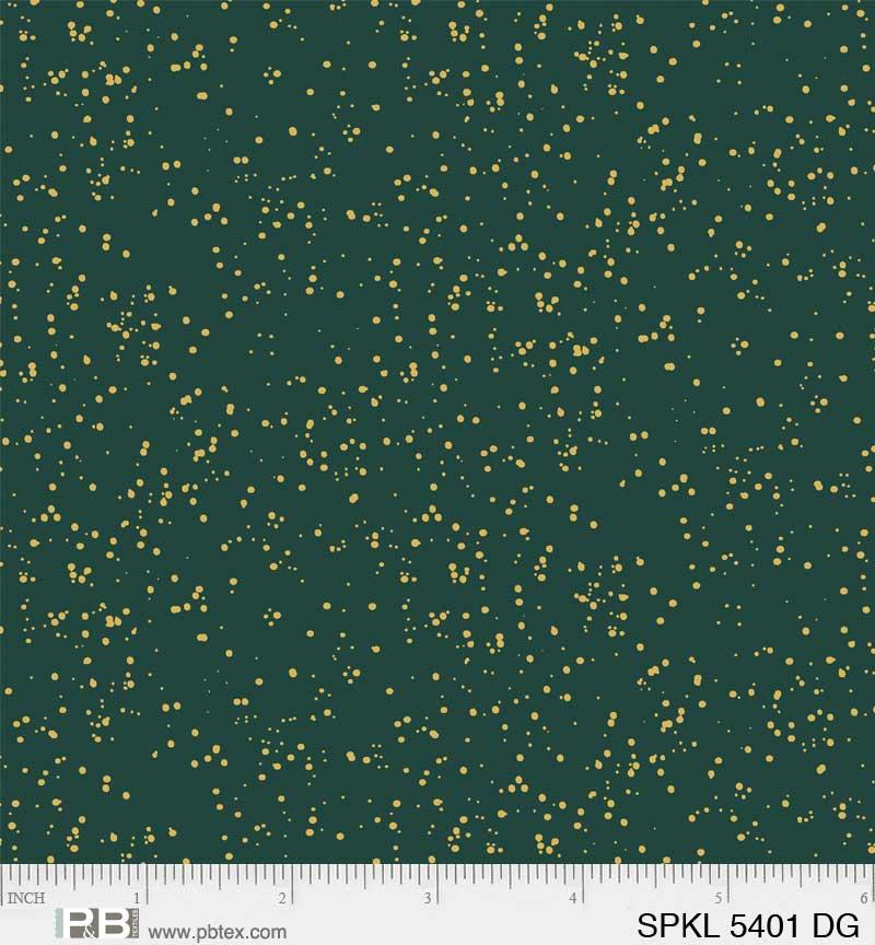 P & B Textiles Sparkle, SPKL 5401 DG, Dk Green,