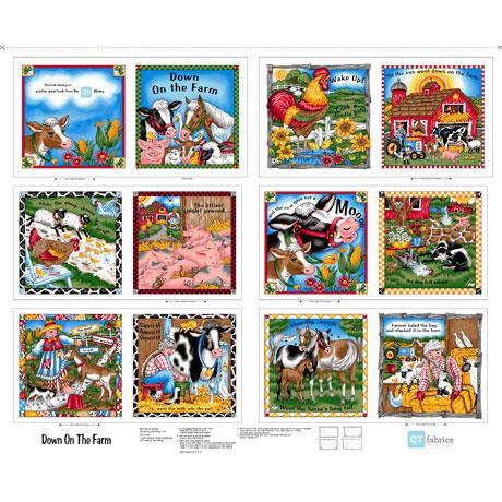 Qt Fabrics Down On The Farm, 1649 26764 X, Multi,
