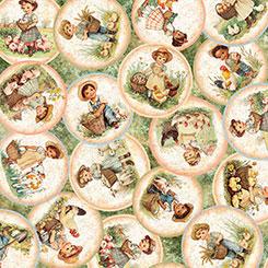 Qt Fabrics Lil Farmers, 2600 31905 H, Lt Green,