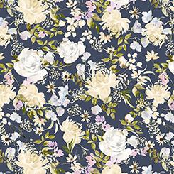 Qt Fabrics Serendipity, 2600 32134 N, Navy,