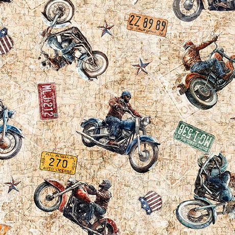 Qt Fabrics, Stars,Stripes,&Ste, 2600-31696-A, Tan,