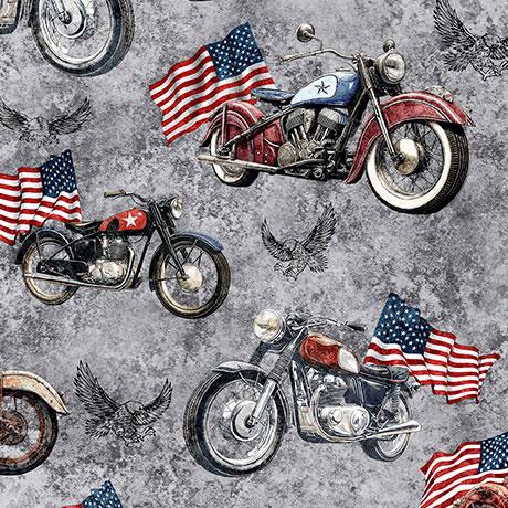 Qt Fabrics, Stars,Stripes,&Ste, 2600-31697-K, Steel,