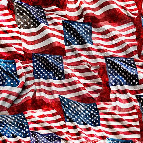 Qt Fabrics, Stars,Stripes,&Ste, 2600-31698-R, Brick,