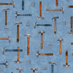 Quilting Treasures, Dan Morris, A Little Handy, 1649-28198-B-10O, Blue