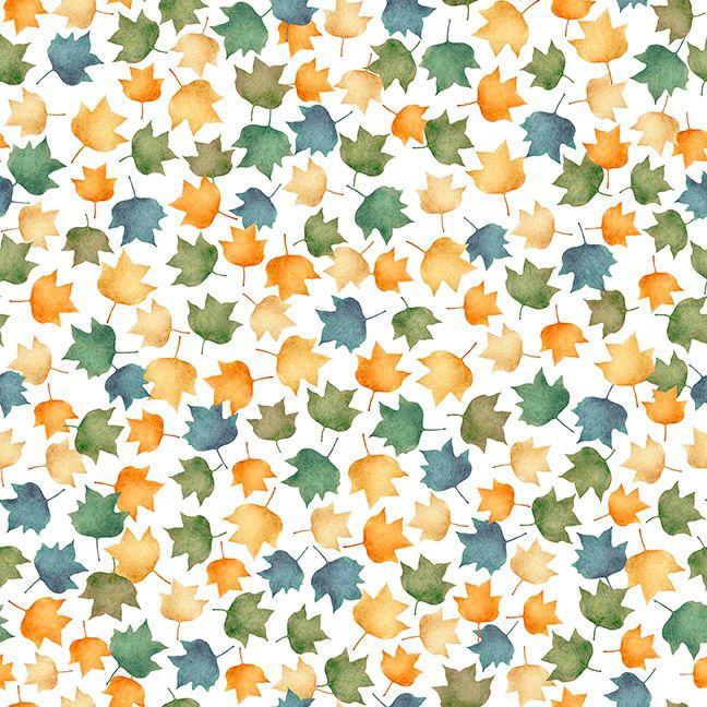 Quilting Treasures, In Shop Hop 2026, 2600-32028-Z, White, Leaves