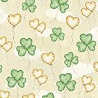 Quilting Treasures St Pats Cats, 30019-E, Cream,
