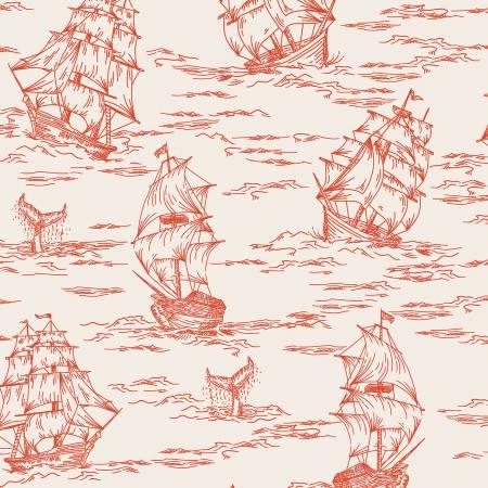 RJR Fabrics, Smooth Seas, RJ2301-RE2, Red