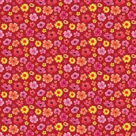 Riley Blake, 12 Monthly Placemats, C12403-RED, RED