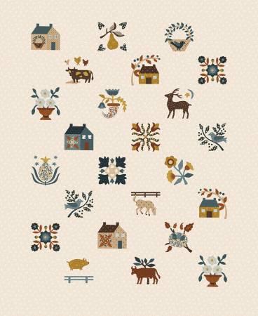 Riley Blake, Buttermilk Homestead, P11662-PANEL2, PANEL2