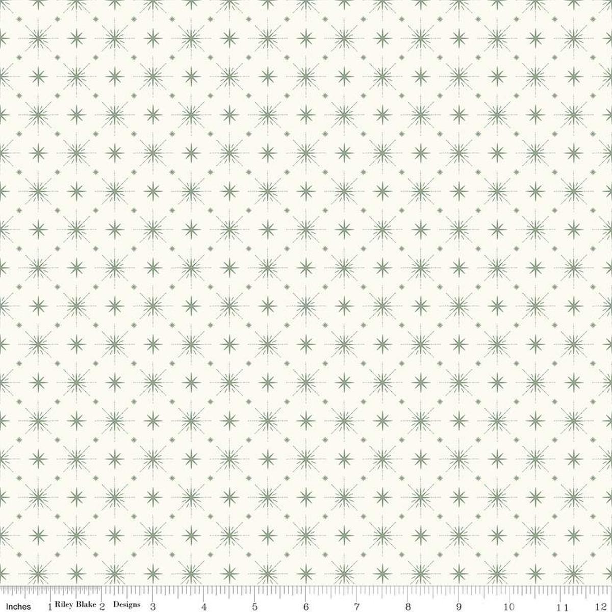 Riley Blake Christmas Is In Town, C14747-CREAM, Cream, Sandy Gervais