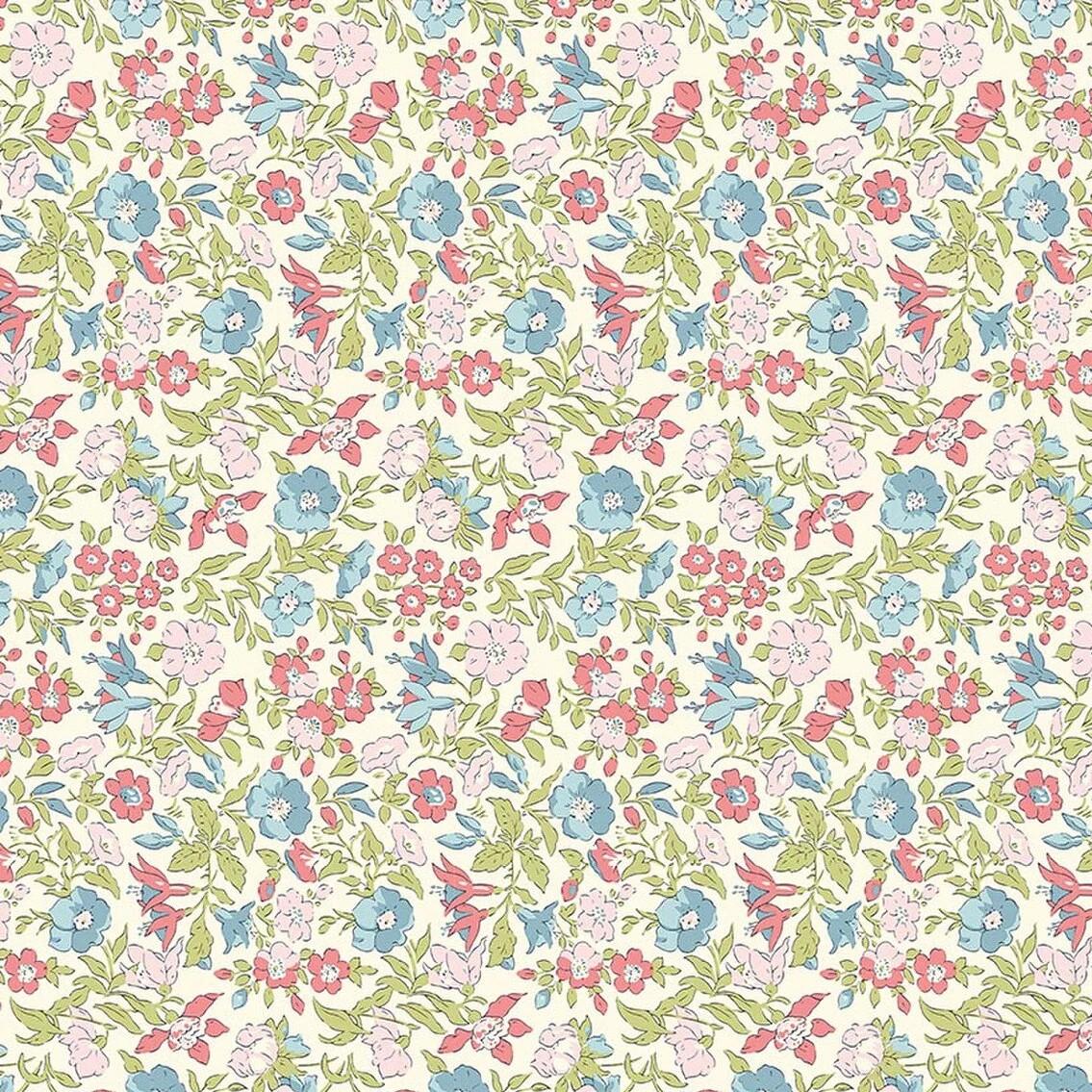 Riley Blake Designs Everlasting, 01667516B, White/Pink,