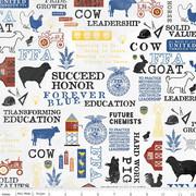 Riley Blake Designs Ffa Forever Blue, C13950-OFF WHITE, Off White