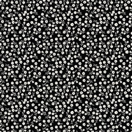 Riley Blake, Fleur Noire, C12524-BLACK, BLACK