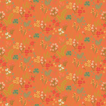 Riley Blake, Indigo garden, C11272-ORANGE, ORANGE