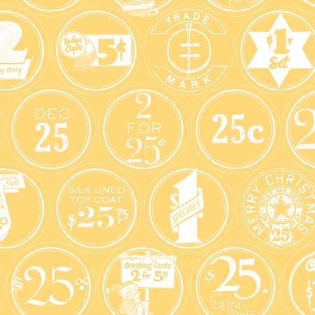 Riley Blake, Janet Wecker-Frisch, White as snow, C13557-YELLOW, Yellow