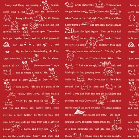 Riley Blake, Janet Wecker-Frisch, White as snow, C13563-RED, Red