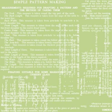 Riley Blake, Judy Wecker Frisch, Sew Journal, C13892-GREEN, Green