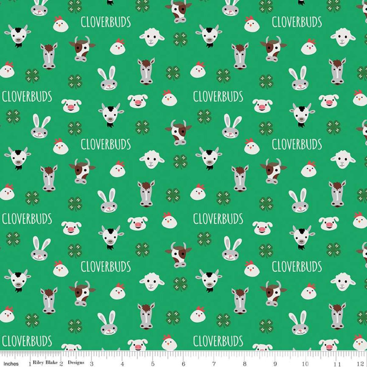 Riley Blake, Riley Blake, 4-H, c9122-green, Green