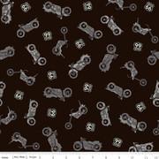 Riley Blake Route 66, C15011-BLACK, Black, Anderson Design