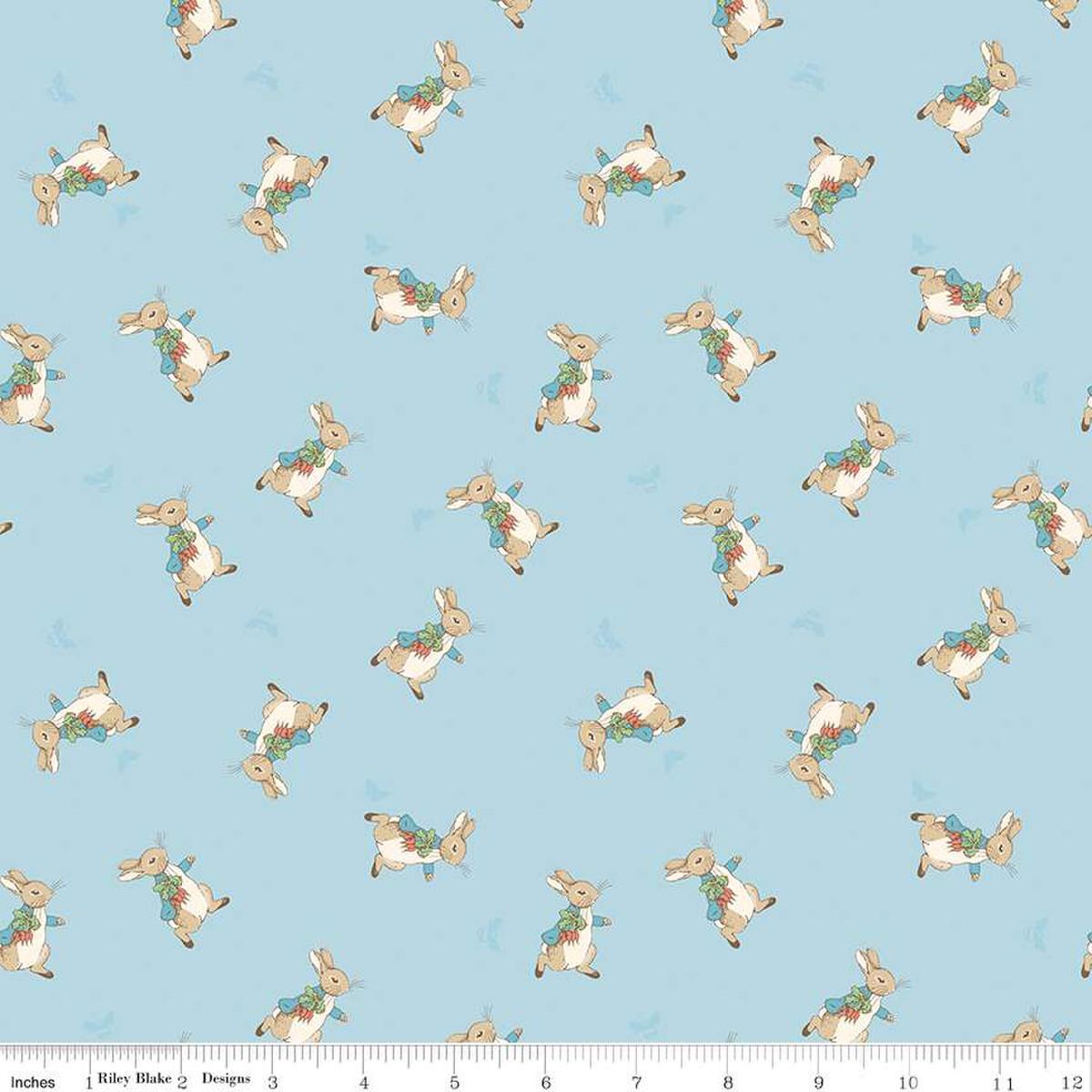 Riley Blake Thetaleof P Rabbit, C14702-BLUE, Blue,