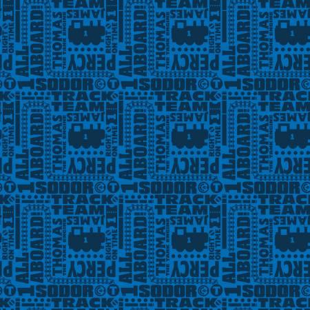 Riley Blake, Thomas & Friends All, C11004-NAVY, NAVY