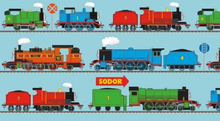 Riley Blake, Thomas & Friends All, C11006-BLUE, BLUE