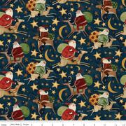 Riley Blake Up On The Housetop, C14732-MIDNIGHT, Midnight, Teresa Kogut