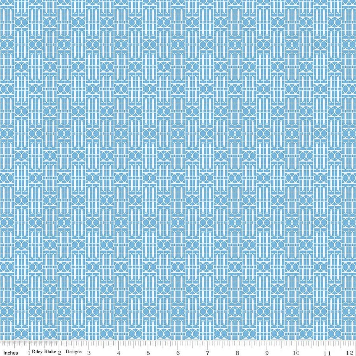 Riley Blakes Designs Awakening, C17106-BLUE, Blue,