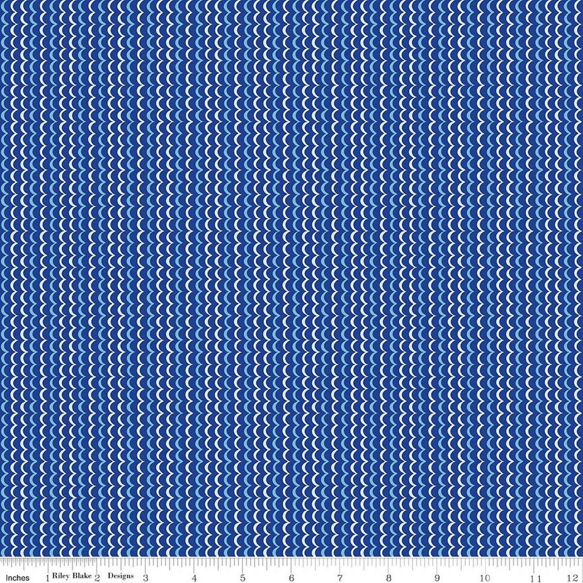 Riley Blakes Designs Awakening, C17107-BLUE, Blue,