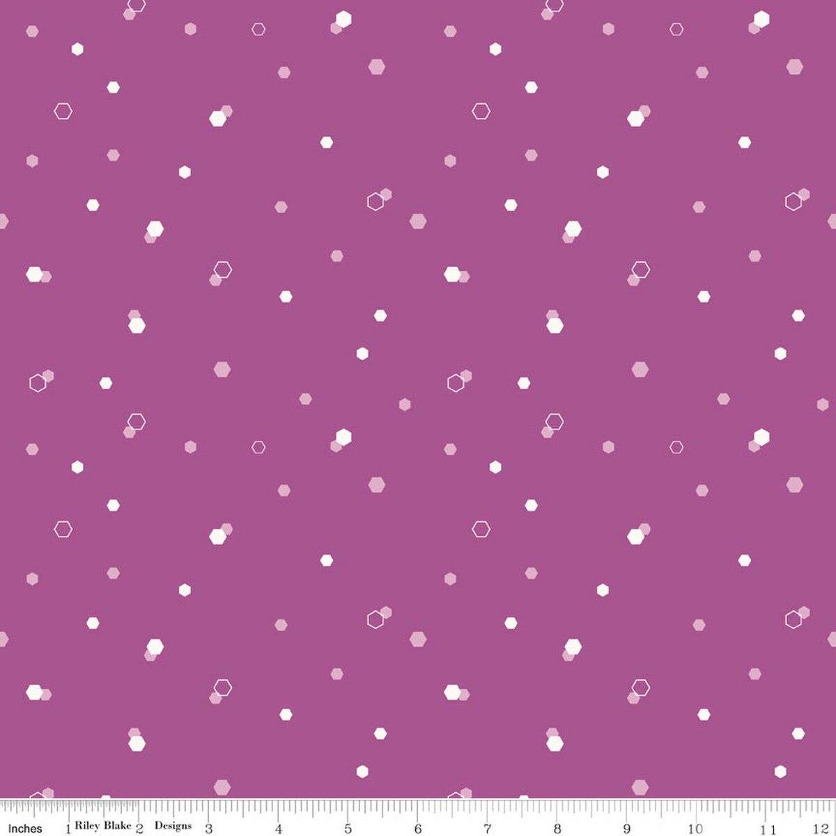 Riley Blakes Designs Homage, C17225-FUCHIA, Fuchsia,