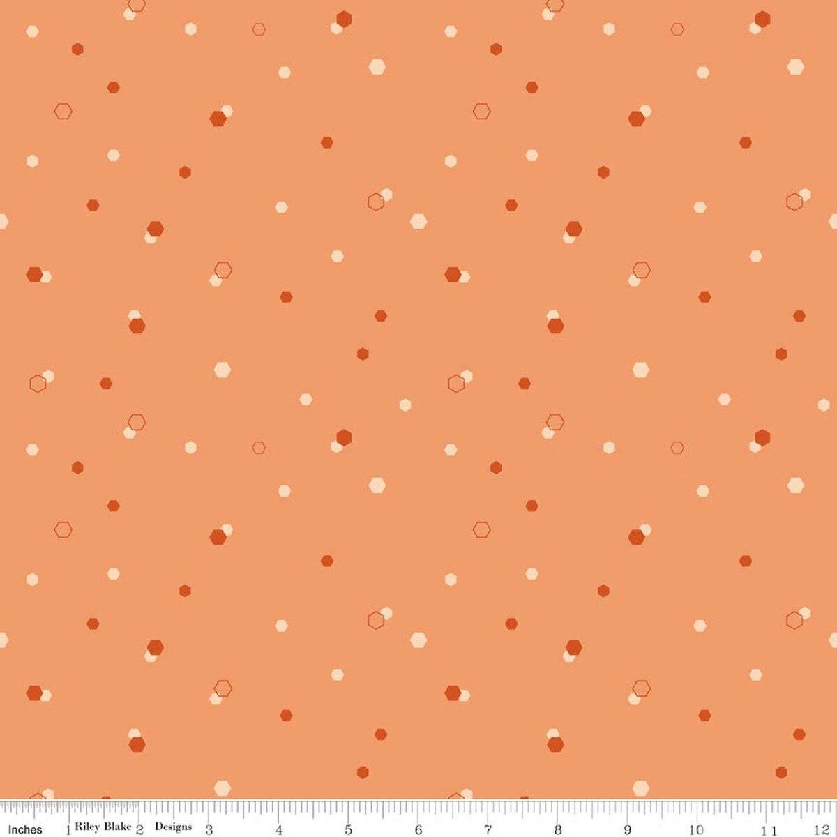 Riley Blakes Designs Homage, C17225-MARMLADE, Marmalade,