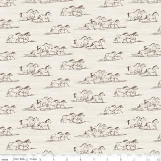 Riley Blakes Designs The Homestead, C18232R-CREAM, Cream,