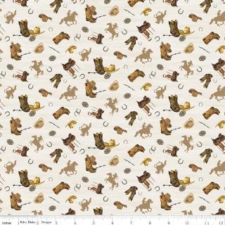 Riley Blakes Designs The Homestead, C18235R-CREAM, Cream,