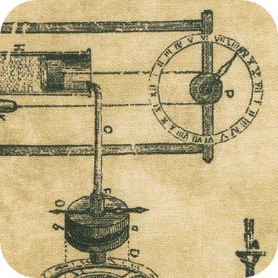 Robert Kaufman Instruments Of The Hours, SRKD-21508-14, Natural
