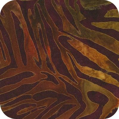 Robert Kaufman Jungle Dreams, SRK-22614-222, Redwood, Artisan Batiks