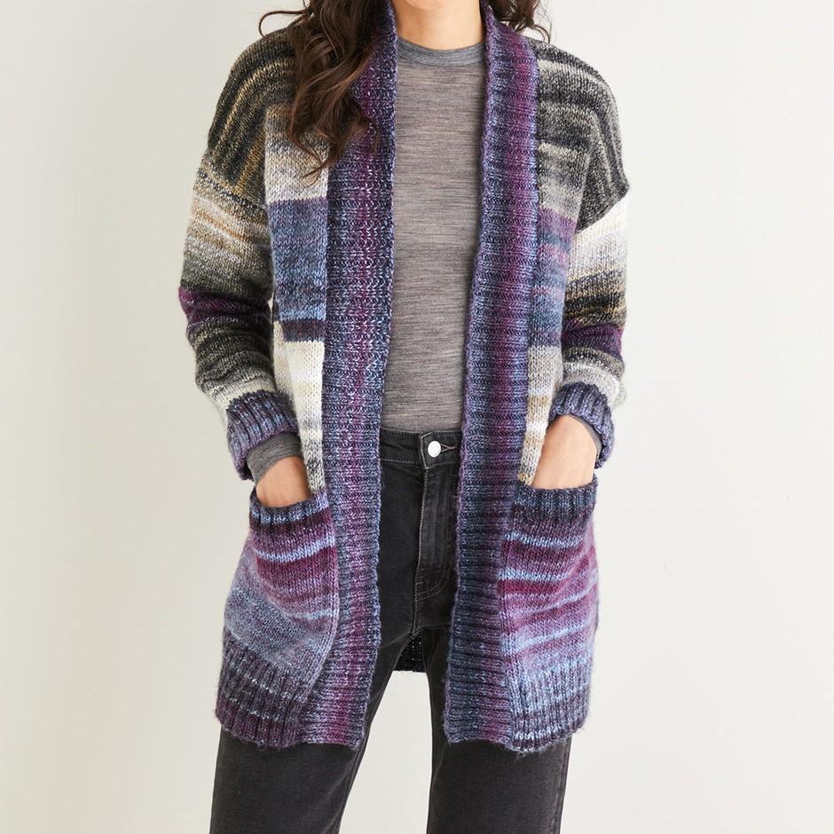 Sirdar, Pattern, F237 Longline Pocket Cardigan