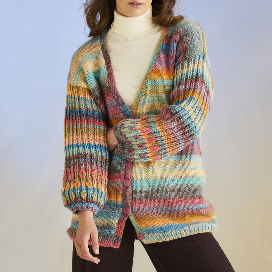 Sirdar, Pattern, F258 Coral Sleeves Cardigan