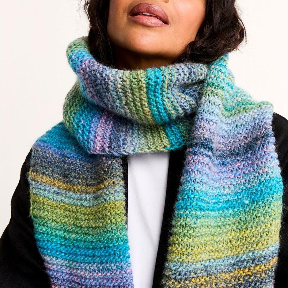 Sirdar, Pattern, F258 Strata Tie-Style Scarf