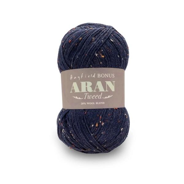 Sirdar, Yarn, F011-0636, Bonus Aran Tweed, Navy Tweed