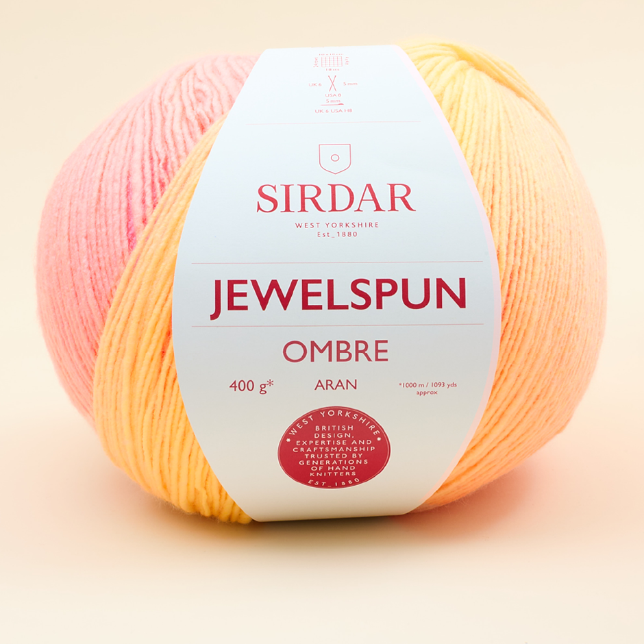 Sirdar, Yarn, F262-0100, Jewelspun Ombre, Rainbow Glow