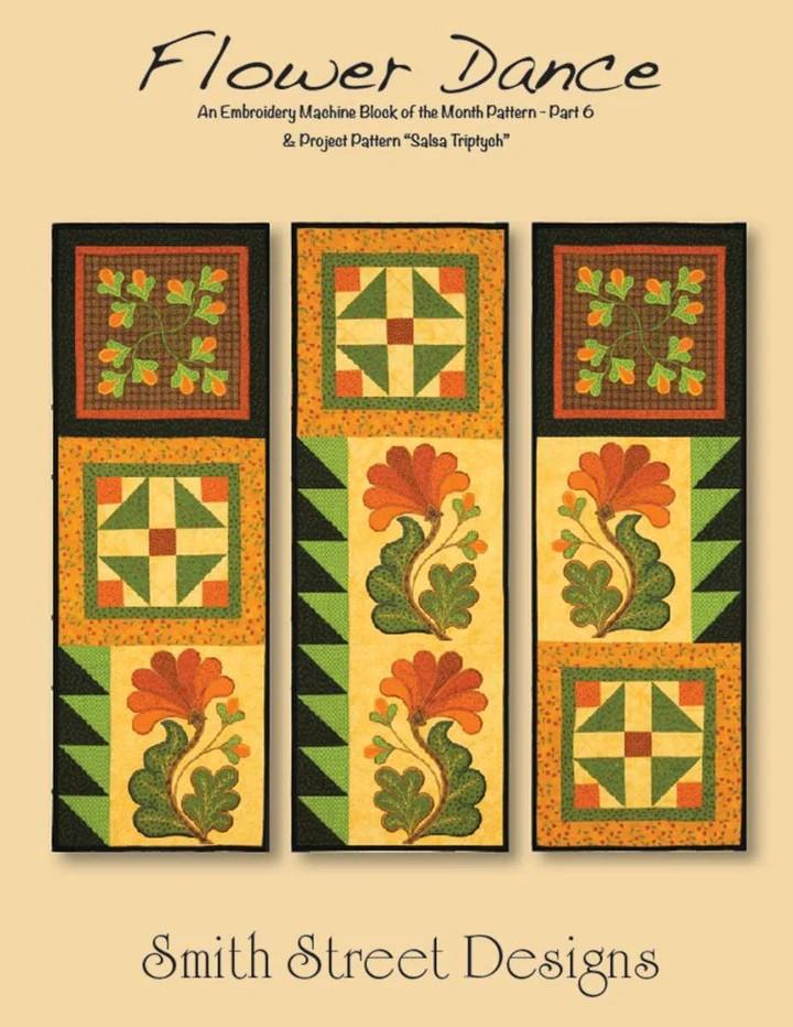Smith Street Designs Flower Dance Part 6 Machine Embroidery Designs, CD