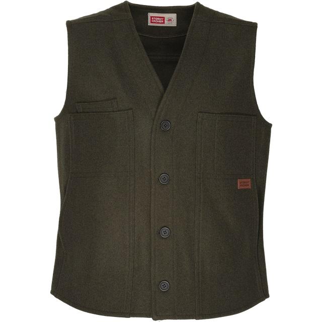 Stormy Kromer, The SK Button Vest, 52510-419, OLIVE