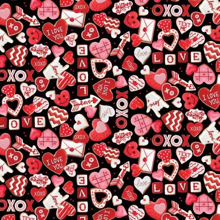 Timeless Treasures, Be Mine, CD1585-BLACK