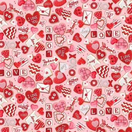 Timeless Treasures, Be Mine, CD1585-PINK