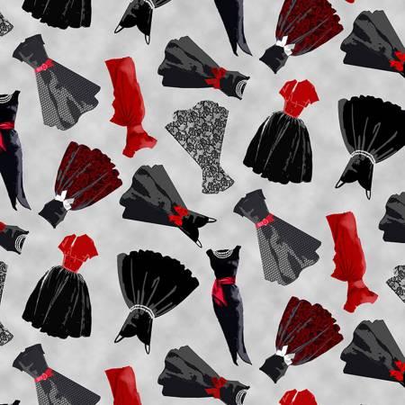 Timeless Treasures, Bonjour, GAIL-CD1316-GREY