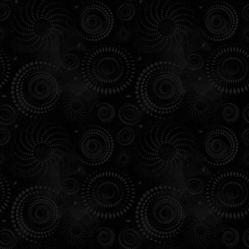 Timeless Treasures Discoball, JN-C2972, Black,