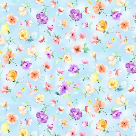 Timeless Treasures, , FLEUR-CD8616-BLUE