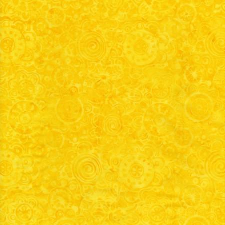 Timeless Treasures Funky Circle Imprints, B8628-LEMON, Lemon