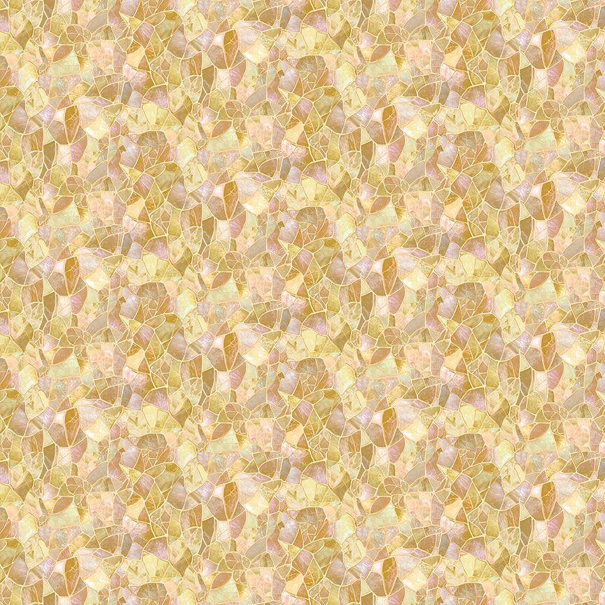 Timeless Treasures Mosaic Bee, GEO-CD4530, Natural,