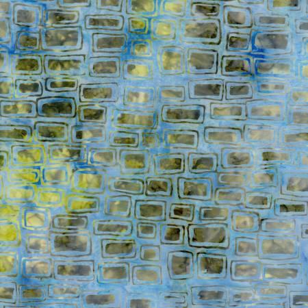 Timeless Treasures Outlined Bricks, B1383-COAST, Coast